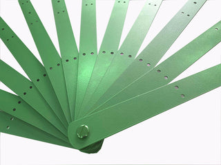 Single layer feather fan Metal aluminum staves Set of 12 & Hardware Kit