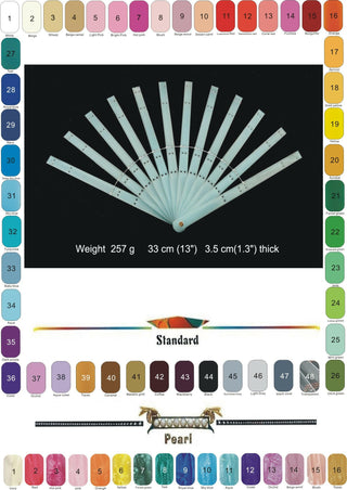 Acrylic 2 layers fan staves Set of 12 & Hardware Assembly Kit