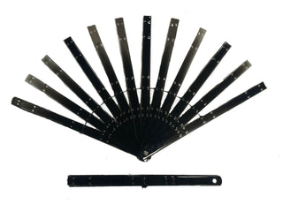 Acrylic triple layers fan staves Set of 12 & Hardware Assembly Kit