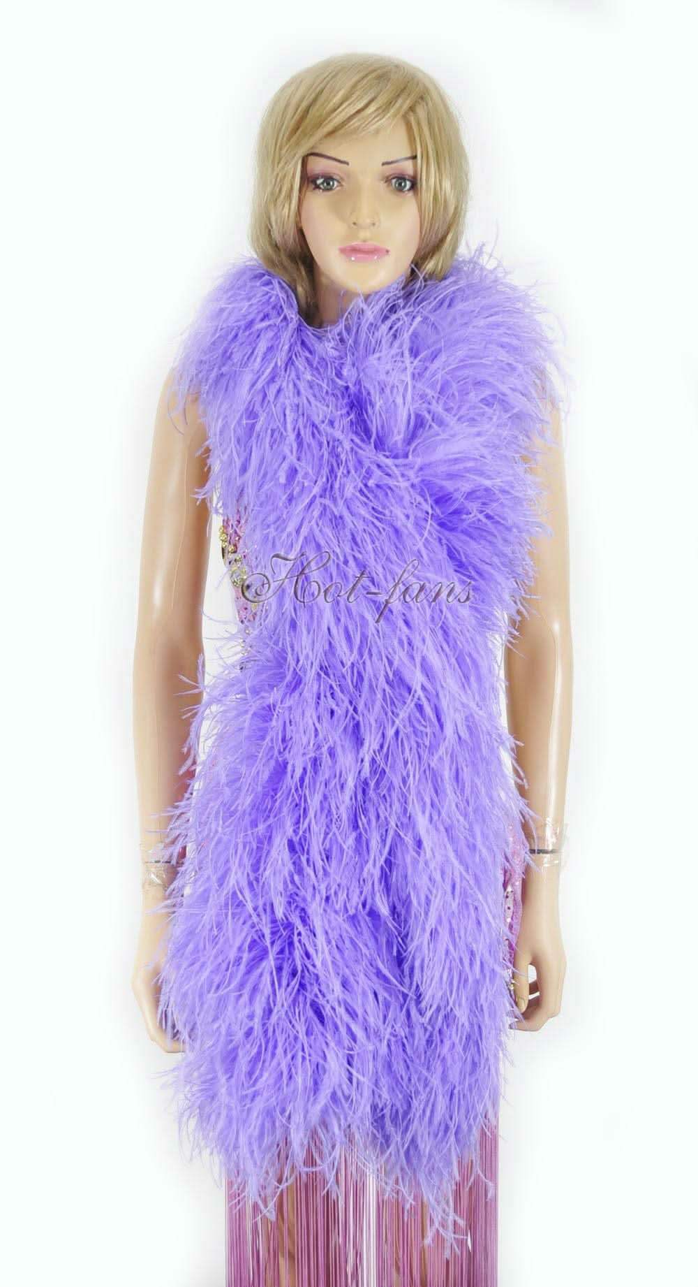 Aqua violet Luxury Ostrich Feather Boa 20 ply hot fans