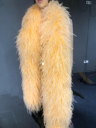 Apricot Luxury Ostrich Feather Boa 25 ply