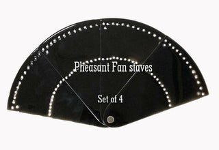 Pheasant Fan staves Set of 4 & Hardware Assembly Kit
