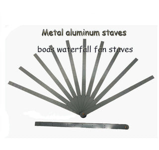 62 cm boa waterfall fan staves Metal aluminum staves Set of 10 & Hardware Assembly Kit