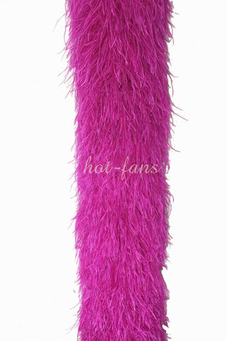 hot pink Luxury Ostrich Feather Boa 20 ply