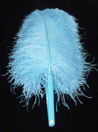 Sky blue  Single layer Feather fan 25"x 45"