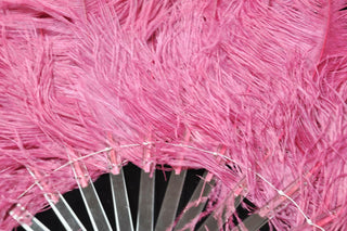 Fuchsia  Single layer Feather fan 25"x 45"
