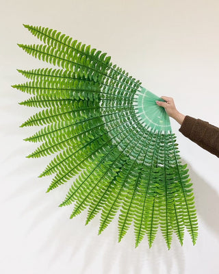 Artificial plants leaf fan