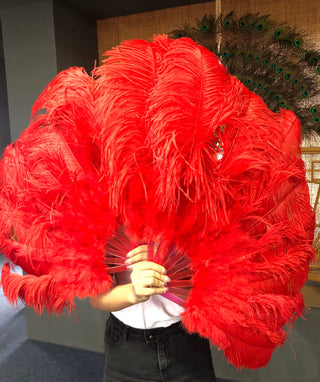 Marabou & Ostrich Feather fan 24"x 43"