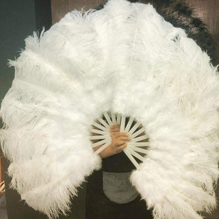 Marabou & Ostrich Feather fan 27"x 53"