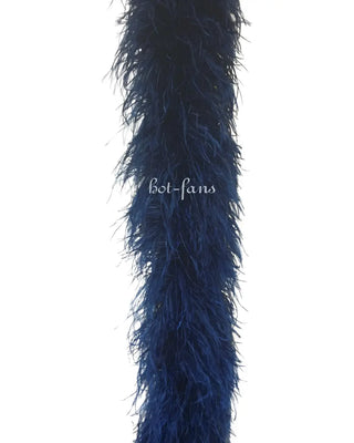 navy 12 ply ostrich feather boa