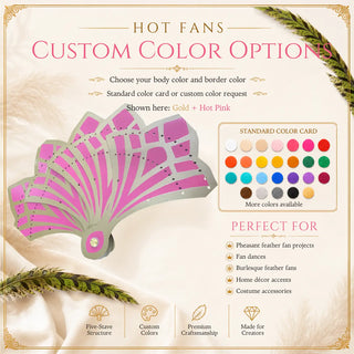Five-stave pheasant feather fan frame with precision feather holes