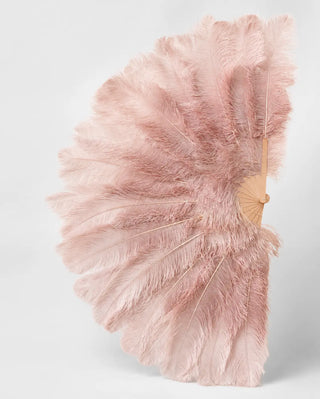 Custom mix Color 3 Layers Ostrich Feather Fan  35" x 70" | 180° Professional Look