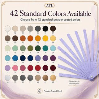 Waterfall Fan Metal Aluminum Staves available in 42 standard powder-coated colors for custom DIY feather fan making