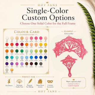 HOT FANS color card for custom aluminum fan stave colors