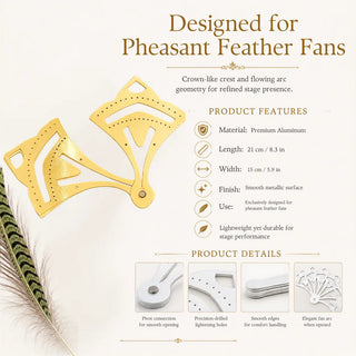 Detail view of powder coated aluminum pheasant fan staves