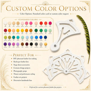 Custom color options for Crown Arc aluminum fan staves