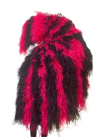 Luxuriöser Burlesque-Wechsel-Wasserfall-Fächer – 6/8/10-lagiger Straußenfeder-Boa-Fächer