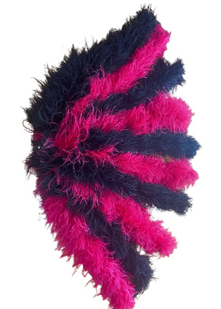 Luxuriöser Burlesque-Wechsel-Wasserfall-Fächer – 6/8/10-lagiger Straußenfeder-Boa-Fächer