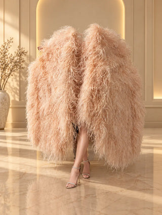 Luxury Burlesque Waterfall Fan - 6/8/10 Ply Ostrich Feather Boa, 46" Length