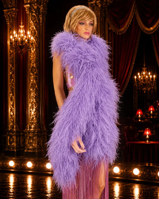 Fuller 20 ply ostrich feather boa for costumes, burlesque styling, parties, photography, and stage outfits