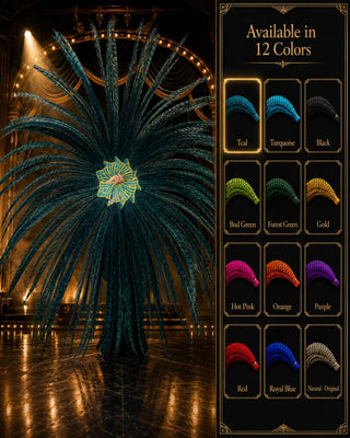 Lady Amherst pheasant feather fan more color