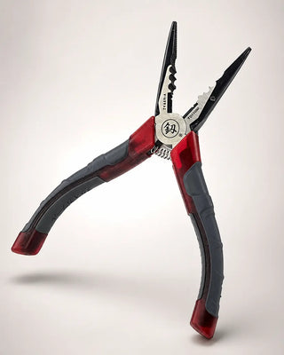 Feather fan assembly pliers for DIY aluminum fan staves and hardware assembly
