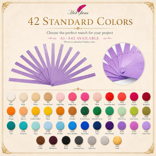 Single layer aluminum fan staves set of 14 available in 42 standard colors from A1 to A42 for DIY feather fan projects