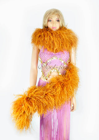 Custom choice color Ostrich Feather Boa 20 ply