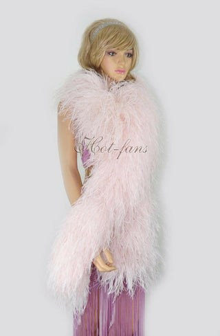Blush Luxury Ostrich Feather Boa 20 ply