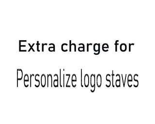 Extra charge for Personalize logo staves