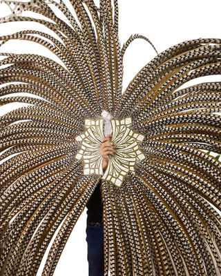 Grand Performance Huge venery Pheasant Tails - Natural Pheasant Feather Fan