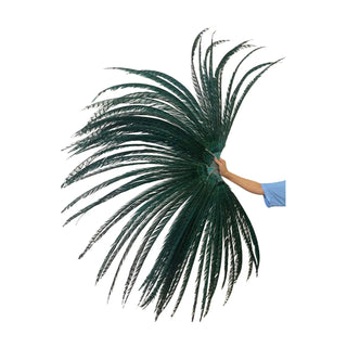Special Offer Green huge Tall Pheasant Feather Fan 38"x 80"