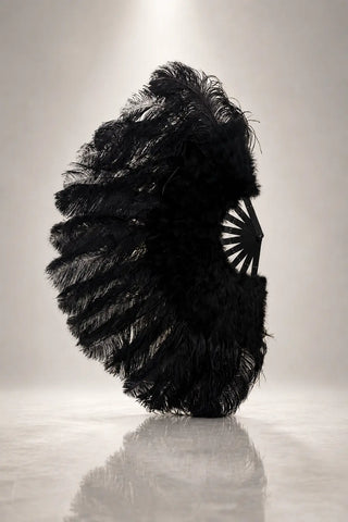 Marabou & Ostrich Feather Fan 27" x 53" | Intermediate Soft Stage Look