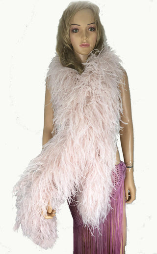 Blush Luxury Ostrich Feather Boa 12 ply