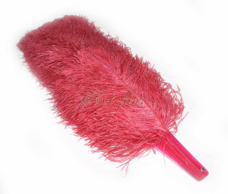burgundy XL 2 layers Ostrich Feather Fan 34"x 60"