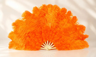 Marabou & Ostrich Feather Fan 27" x 53" | Intermediate Soft Stage Look