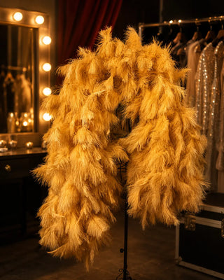 Extra Full Whole Ostrich Feather Boa – Oversized Burlesque & Showgirl Boa