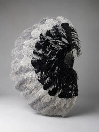 Layered Mix Color 3 Layers Ostrich Feather Fan 34" x 65" | Professional Look