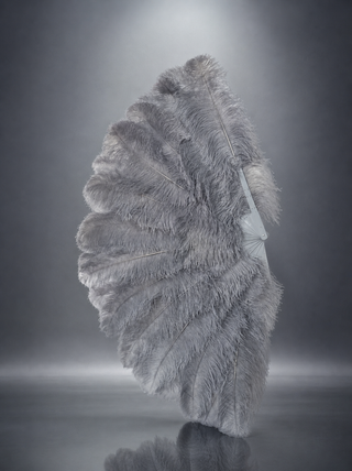 Luxury 3 Layers Ostrich Feather Fan 34" x 65" | Professional Stage Look