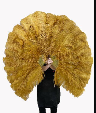 Custom select color Triple layers ostrich Feather Fan 35"x 63"