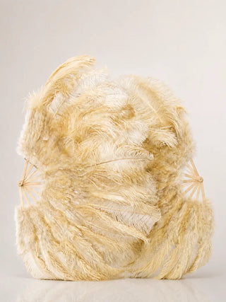 Marabou & Ostrich Feather Fan 27" x 53" | Intermediate Soft Stage Look