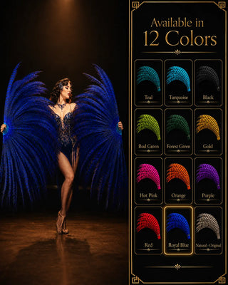 blue Lady Amherst pheasant tail fan 37 x 75 